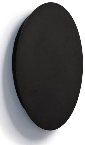 Łatwy zwrot Czarna okrągła płaska lampa na ścianę Nowodvorski 7636 Ring LED L 13W 3000K 35cm