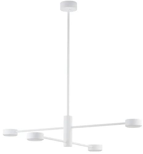 Biała nowoczesna lampa wisząca z rozległymi ramionami do salonu Nowodvorski 7941 Orbit IV 4xGX53 Zniżka