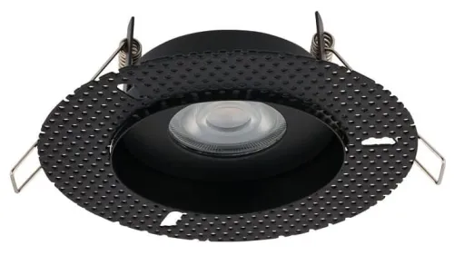 Czarna lampa podtynkowa oczko bez ramki Nowodvorski 8372 Echo GU10 12,5cm Wysoka jakość