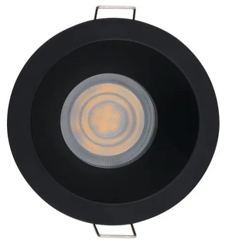 Czarna wodoodporna okrągła lampa podtynkowa oczko Nowodvorski 8367 Charlie GU10 IP54 8,5cm Promocja