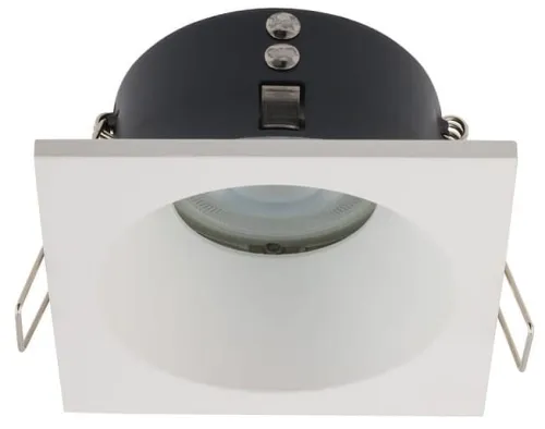 Taniej Biała wodoodporna kwadratowa lampa podtynkowa oczko Nowodvorski 8368 Delta GU10 IP54 8,5cm