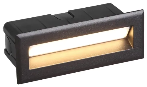 Oferta Czarna zewnętrzna lampa elewacyjna ścienna gruntowa ziemna wpuszczana Nowodvorski 8165 Bay LED 5W 3000K IP65