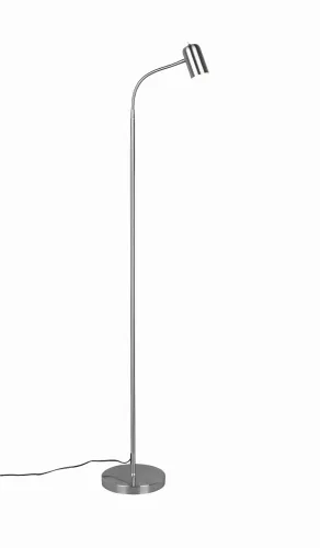Sprawdź teraz Lampa podłogowa nowoczesna stojąca metalowa srebrna z włącznikiem RL R62932032 Camillus 1xGU10 158cm