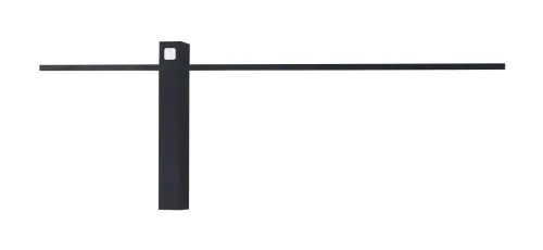 Bezpieczne zakupy Czarny kinkiet smukła linia Max Light W0281 Sabre LED 6W 3000K IP23 61cm