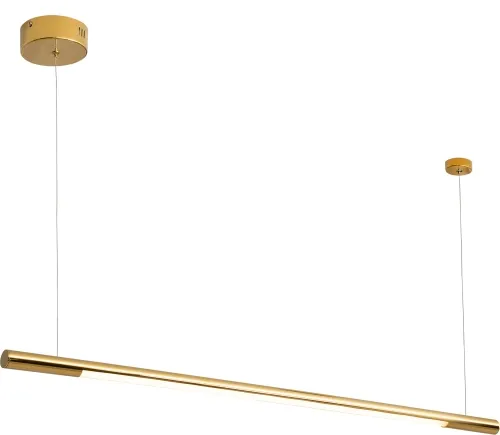 Złota ściemnialna lampa wisząca listwa ledowa 100cm Max Light P0356d Organic LED 16W 3000K Do wyczerpania zapasów