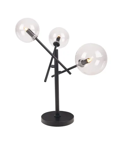 Dostępne od ręki Czarna lampa stołowa z kloszami kulami MaxLight T0043 Lollipop 3xG9 57cm