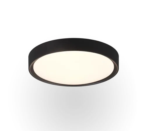 Zniżka Czarna Okrągła lampa Sufitowa do łazienki Trio 659011832 Clarimo LED 18W 3000K IP44 33cm