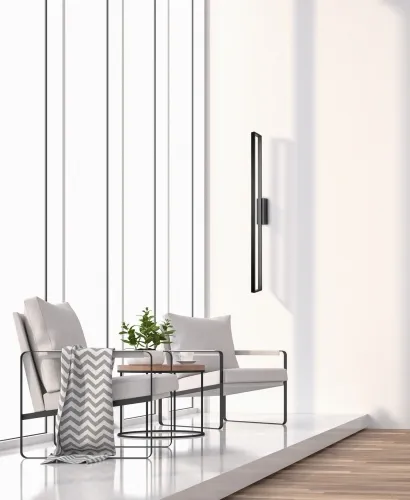Kinkiet lampa ścienna podłużna linearny minimalistyczny prostokąt czarny Mantra 7177 Durban LED 30W 3000K 99cm Łatwy zwrot