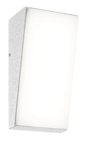 Lampa ogrodowa ścienna na elewację biały prostokąt Mantra 7073 Solden LED 9W 3000K 17cm Okazja