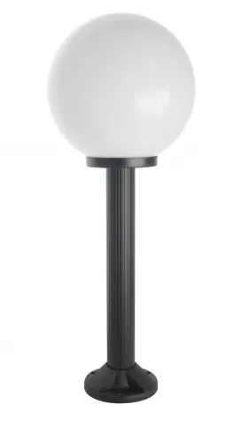 Tani Czarna zewnętrzna lampa stojąca z szklaną kulą SU-MA K 5002/3/K 300 Kule E27 IP43 80cm
