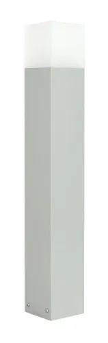 Srebrny słupek oświetleniowy SU-MA CB-MAX 700 AL Cube Max E27 IP44 70cm Oferta limitowana