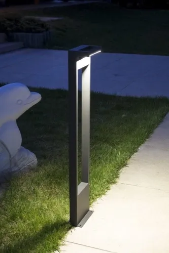 Popielaty słupek oświetleniowy SU-MA RT-780 Rota LED 10W 4000K IP54 78cm Obniżka ceny