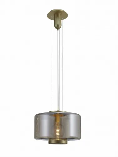 Lampa wisząca w kolorze brązu i przydymiony szklany klosz Mantra 6192 Jarras E27 40cm x 198cm Dodaj do koszyka