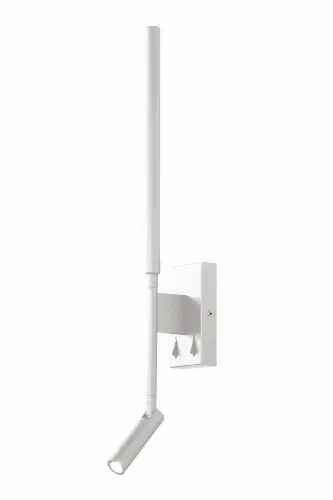 Biały kinkiet z smukłym ramieniem i regulowanym reflektorem Mantra 6702 Torch LED 9W 3000K 55cm Ostatnia szansa