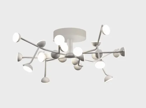 Nie przegap Biała molekularna lampa sufitowa Mantra 6416 Adn LED 72W 3000K 65cm