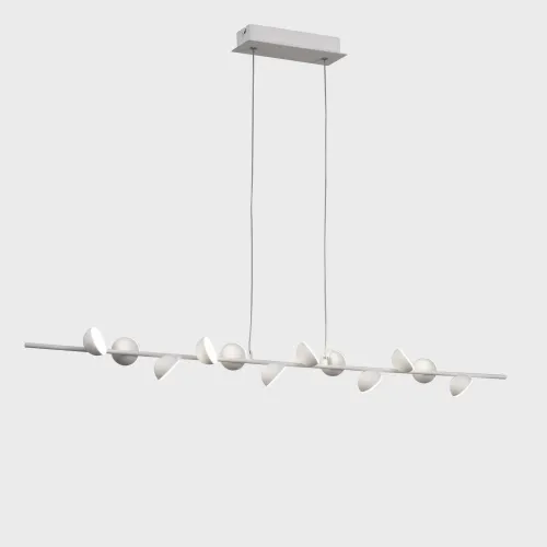 Lampa wisząca biała podłużna minimalistyczna małe półkule Mantra 6262 Adn LED 36W 3000K 100cm Rabat