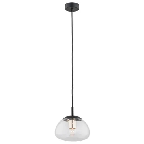 Premium Lampa wisząca z szklanym kloszem nad mały stolik Argon 4331 Trini E27 20cm x 103cm czarny