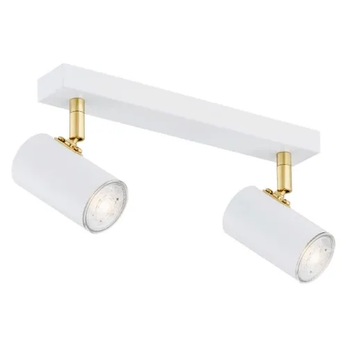 Lampa sufitowa punktowa spot Argon 890 Lagos 2xGU10 35cm biały mosiądz Promocja