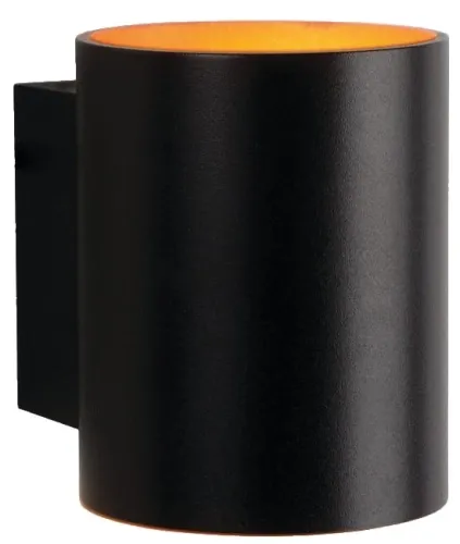 Kinkiet lampa ścienna tubka czarna ze złotym Light Prestige LP-106/1W BK/GD Oregon G9 11x8cm Rabat