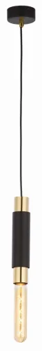 Czarno mosiężna pojedyncza smukła lampa wisząca Jupiter 1840 Lile Ms E14 6cm Wysoka jakość