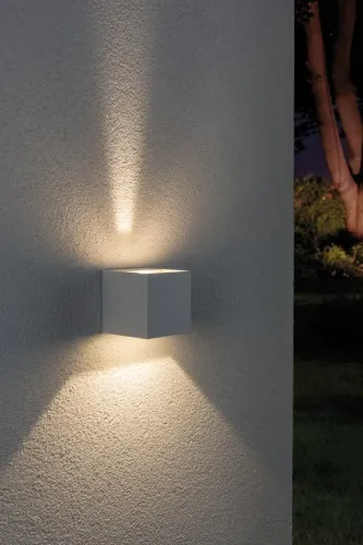 Oprawa elewacyjna CYBO LED 2x3W 2700K 355lm IP65 80x80mm 230V biały / aluminium Paulmann PL18001 Zamów dziś