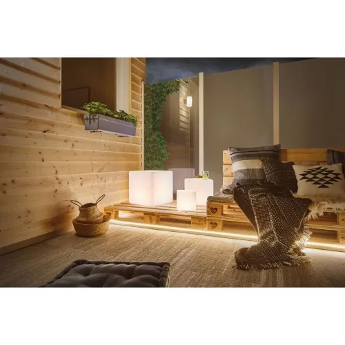 Oprawa ogrodowa Plug & Shine CUBE 200x200 2.8W 3000K 235lm IP67 24V biały Paulmann PL94180 Okazja
