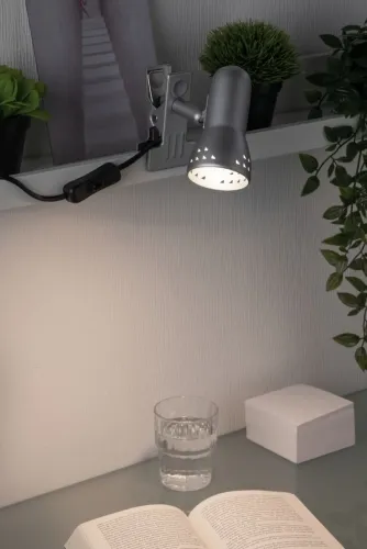 Lampa z klipsem GRYPS E14 max.40W 230V żelazo szczotkowane Paulmann PL99825 Promocja